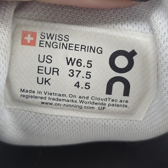 On Running Shoes Womens 6.5 Blue Cloud Mesh Comfort Athletic Gym Training - Picture 11 of 13